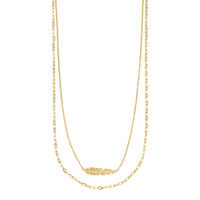 Arhms Gent 18k. Guldbelagt Stl Halskde 9110382