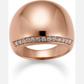 Rosaforgyldt Ring m/Zirkonia 0362204-75