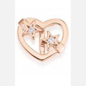 Memooir Rosaforgyldt Hjerte m/Stjerner 03821023-75