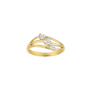 Siersb�l 8kt. Guldring m/ CZ 10420090300