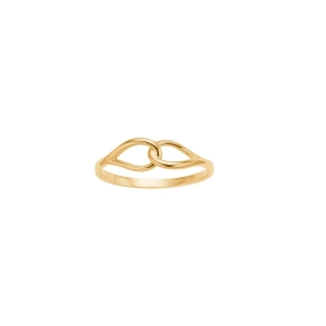 Siersb�l 8 kt. Guldring To L�kker 10420190300