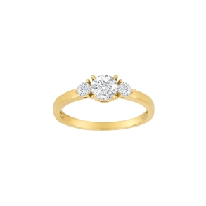 Siersb�l 8kt. Guldring m/cz