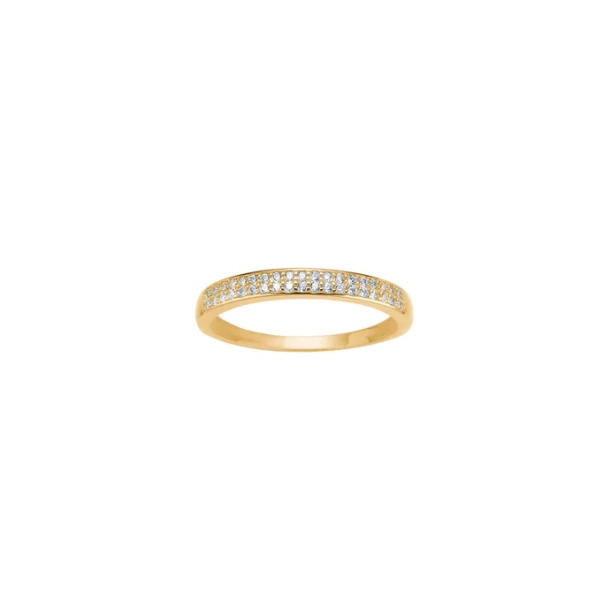 8kt. Guldring m/Pav
