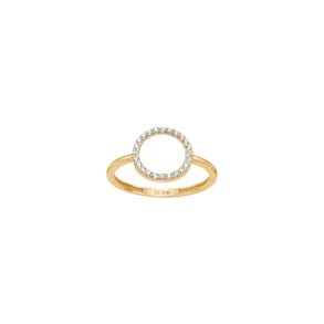 8kt. Guld Cirkelring m/Cz