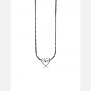 Slv Hjerte Collier 11303227-45