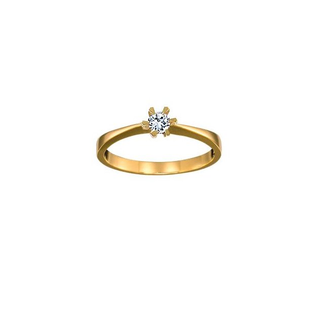 14kt Cheri Ring m/0.15ct. Brillant str 53 1211-21471501