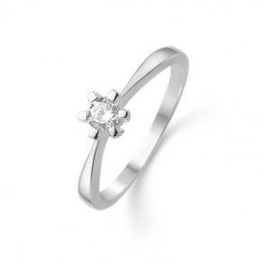 Slvring m/Zirkonia 4 mm 12223120