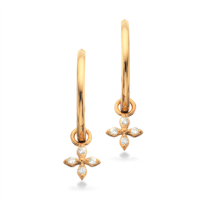 8kt Creoler m/Vedhng Cz 122373