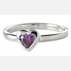 Slvring m/Hjerte 124004cz9