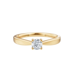 Luxury Solitaire 14 kt.ring m/Lab Grown 0,25