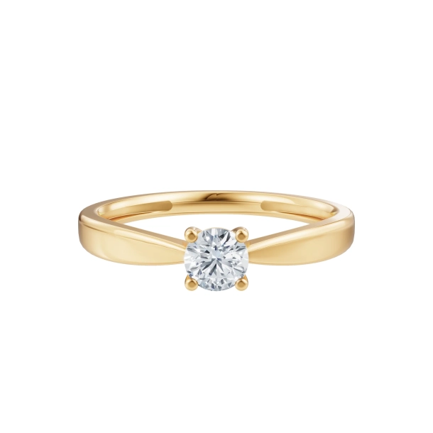 Luxury Solitaire 14 kt.ring m/Lab Grown 0,25