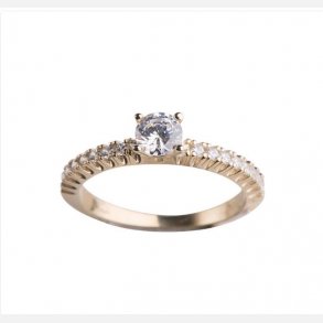 8kt Guldring m/Zirkonia 1421101CZ3