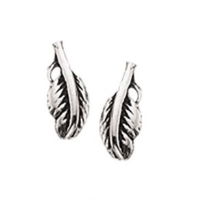 Oxyderet Slv restikker m/Fjer 149692