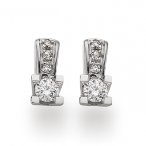 Kleopatra Queen 14 kt. Hvidguld restikker m/2x0.065ct Brillanter 1536.13