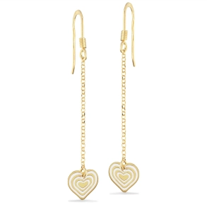 Scrouples Forg. rebjler m/Hjerte Hvid 164522