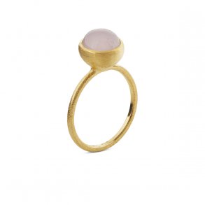 Forgyldt Ring m/Rosaquarts 1692-2-112