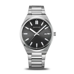 Bering Classic Herreur Stl m/Sort skive 17639-702