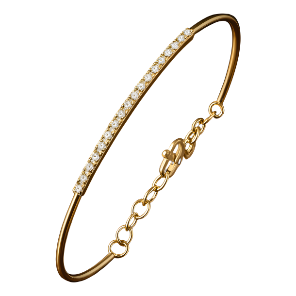 14 Kt Guld Tennis Armring B1005 036rg