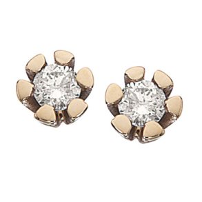 Vida 8kt Guld restikker m/0.06ct Brillanter 1813.06