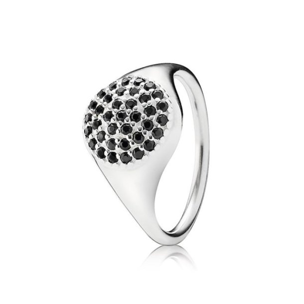 Pandora Slvring m/Sort Zirkonia 190888NCK