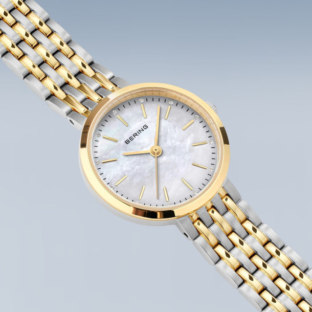 Bering Dame Classic Bicolor m/Perlemorsskive 19126-710