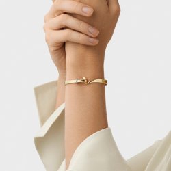 Georg Jensen Torun 18kt Guld Armring m. 0,08ct Brill. 20000476000M