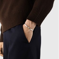 Georg Jensen Torun Armring Slv og 18 kt Guld 20000546000