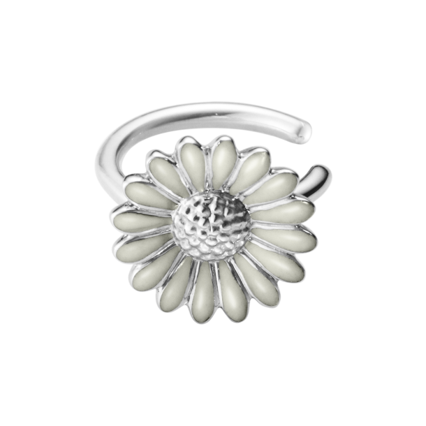 Georg Jensen Daisy Hvid/Rhvid Earcuff 20001130