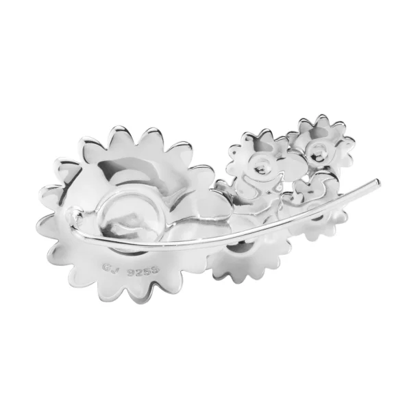 Georg Jensen Daisy Hvid/Rhvid Ear Cuff Venstre 20001133