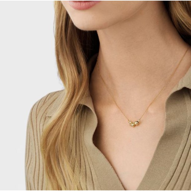 Georg Jensen Grape 18kt Guld Halskde m. 0,09ct 20001195