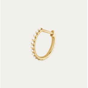 Georg Jensen Signature 18kt Guld Hoop m/0,10ct 20001304