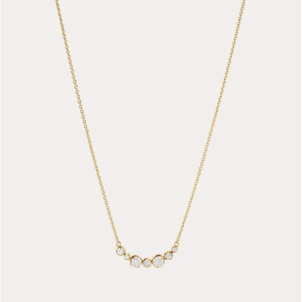 Georg Jensen Signature 18kt Guld Halskde m/0,22ct 20001306
