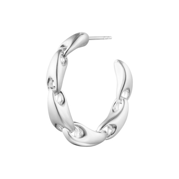 Georg Jensen Reflect Large Chain Slv Hoop 20001513