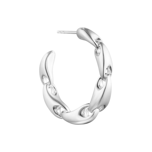 Georg Jensen Reflect Large Chain Slv Hoop 20001514