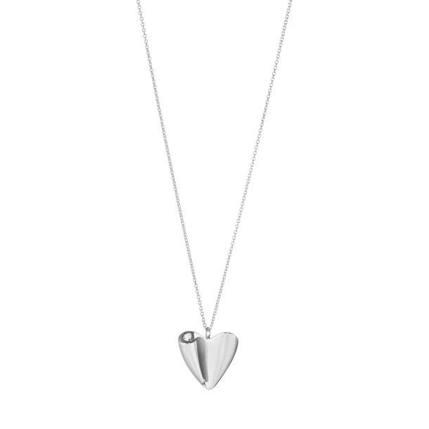 Georg Jensen Folded Heart Slv Halskde 20001256