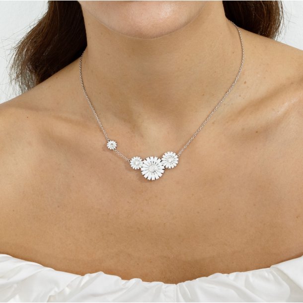 Georg Jensen Daisy 4 Flower Slv Halskde 20001533