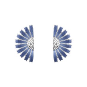 Georg Jensen Daisy Half Flower Slv restikker m. Bl Emalje 20001547