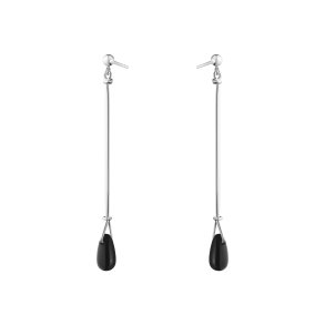 Georg Jensen Vivianna Slv rehngere m. Sort Agat 20001653