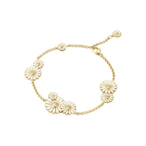 Georg Jensen Daisy 9 Flower Forgyldt Slv Armbnd 20001667