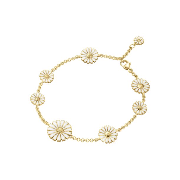 Georg Jensen Daisy 8 Flower Forgyldt Slv Armbnd 20001668