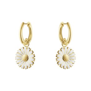 Georg Jensen Daisy Forgyldt Slv Creoler 20001671