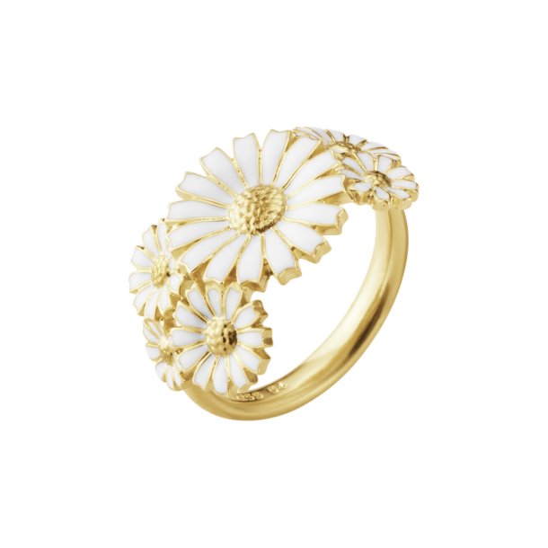 Georg Jensen Daisy Layered Forgyldt Slv Ring 20001672