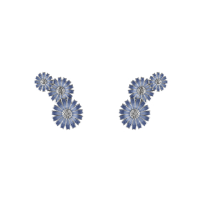 GJ Daisy Bl 3 Flower Rhod. Slv reringe