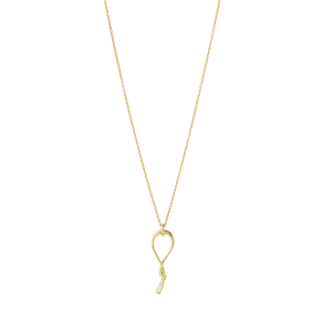 Georg Jensen 18 Kt Mercy Swirl Vedh�ng m/Pav� + K�de 20001831