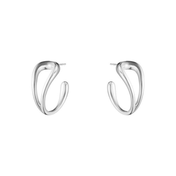 Georg Jensen Slv Mercy Swirl Earhoops 20001840