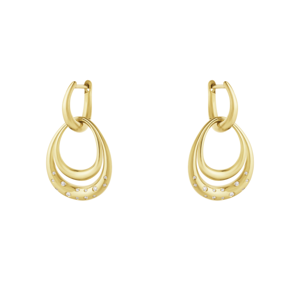 Georg Jensen 18kt Offspring �reringe m/Dia 0,08ct 20001959