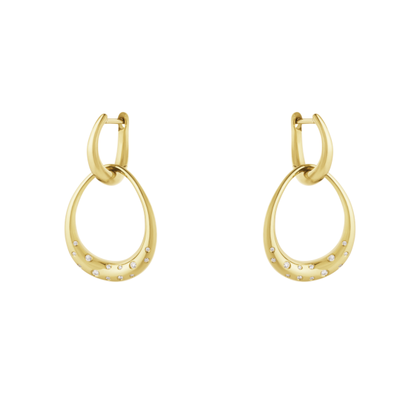 Georg Jensen 18kt Offspring �reringe m/Dia 0,08ct 20001959