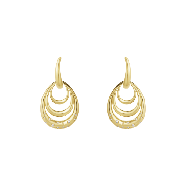 Georg Jensen 18kt Offspring �reringe m/Dia 0,08ct 20001959