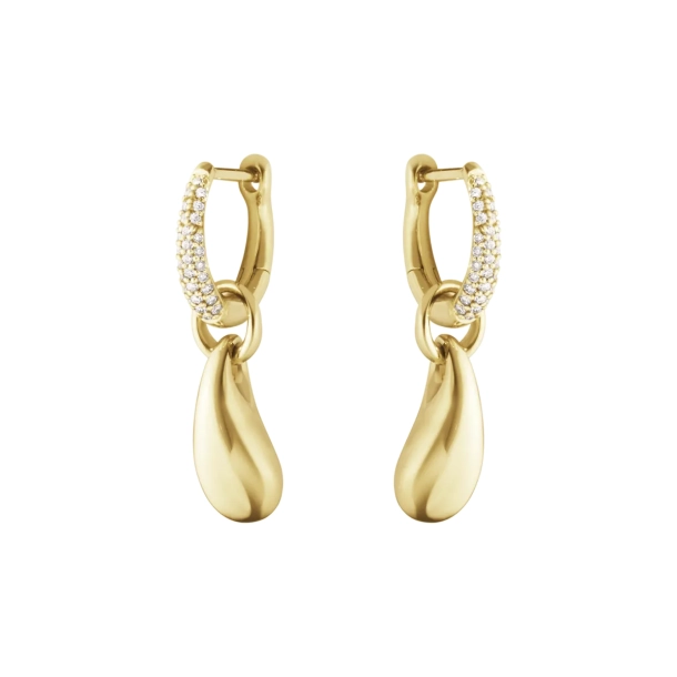 GJ 18kt Reflect �reringe m/Dia 0,14ct. 2002006