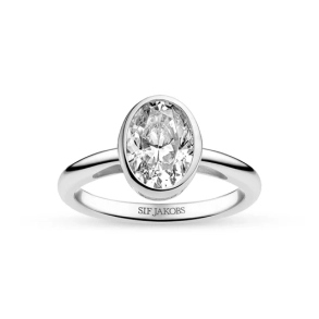 SJ S�lv Sardinien Ovale Grande Ring SJ-R2796-CZ